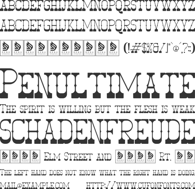 Patuoh font preview