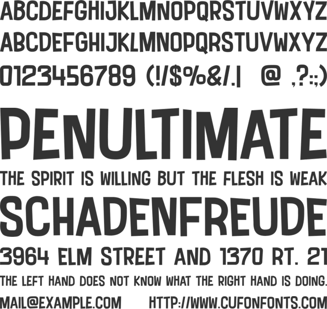 Bread Mate font preview
