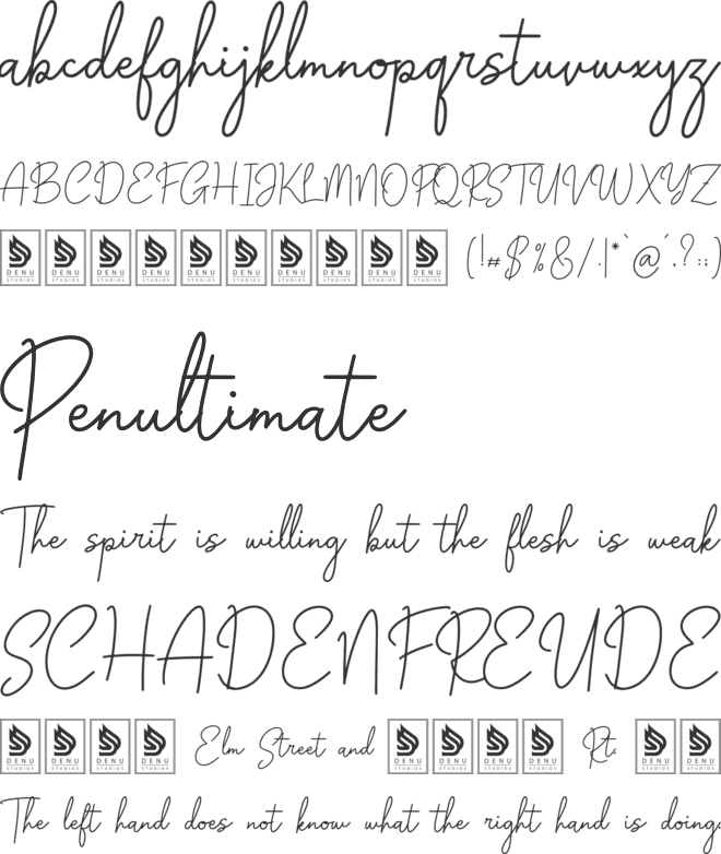 Morathano font preview
