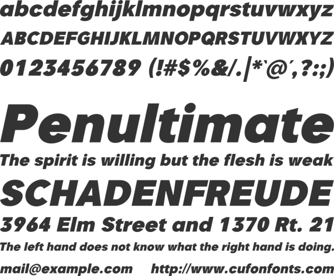 Glamure font preview