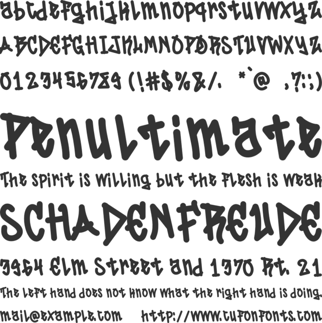 Skuctre font preview