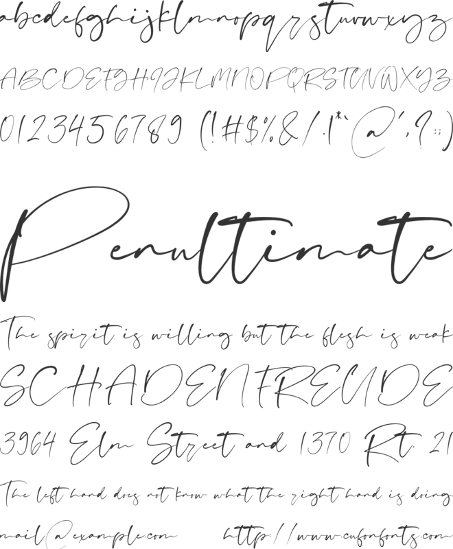 Persian Cotage font preview