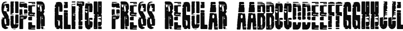 Super Glitch Press Regular font