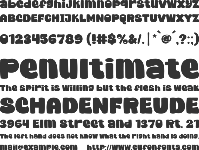 Super Brother font preview