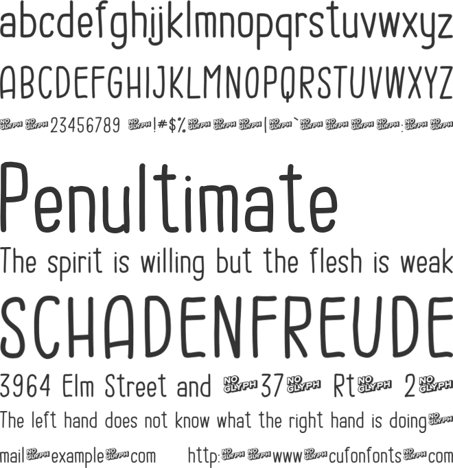 Discus font preview