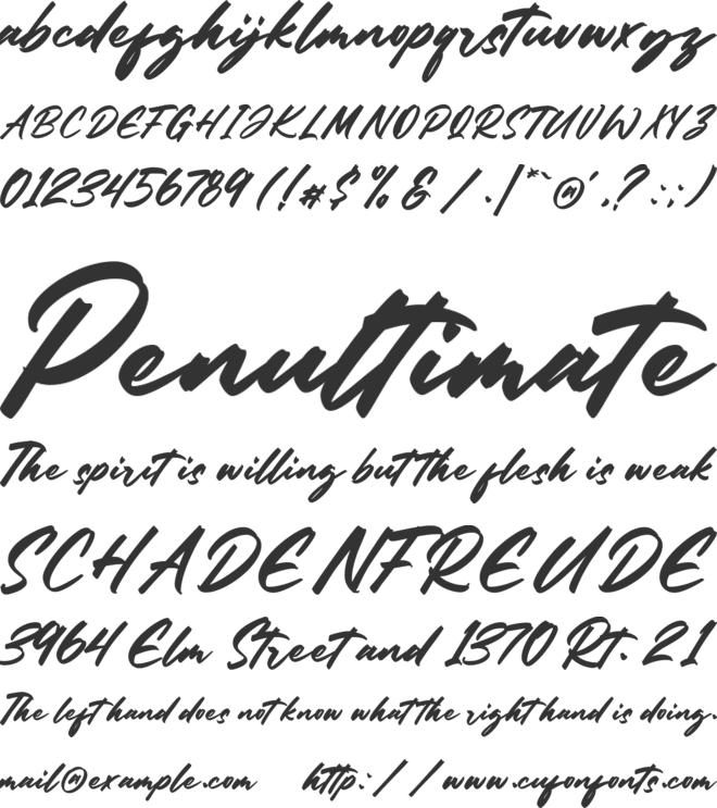Rhytles font preview
