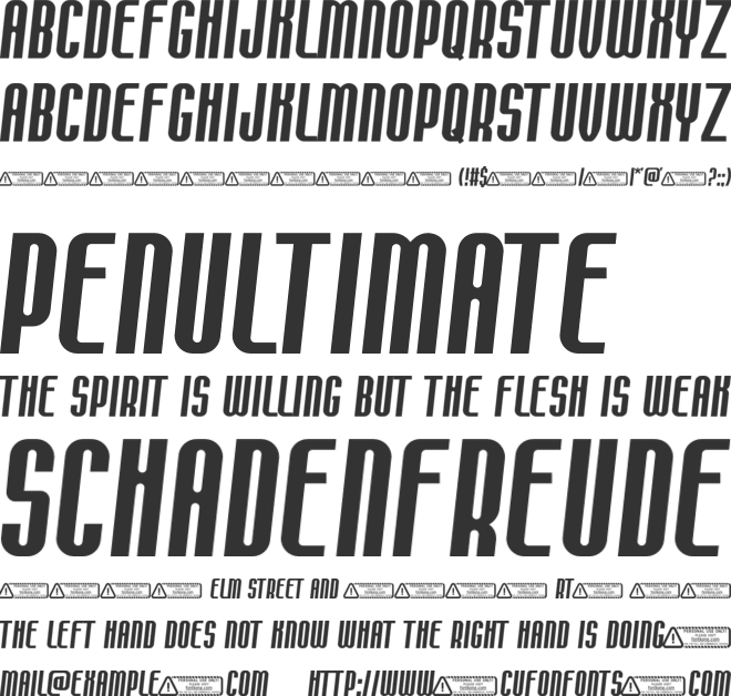 Sportsman PERSONAL USE ONLY font preview