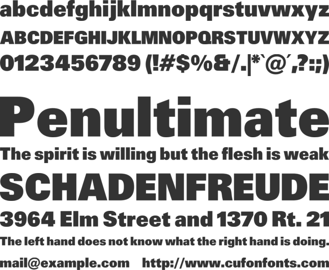 Ciston font preview