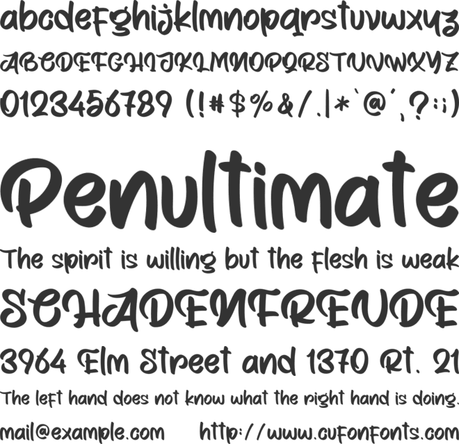 Albagir - Personal Use font preview
