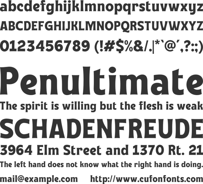 Ougkeh font preview