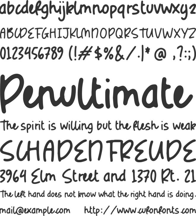 Radiant Rose font preview