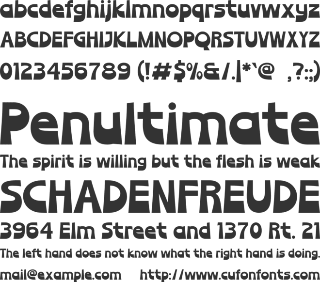 WEISORA font preview