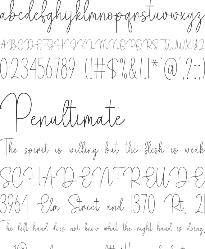 Mistery Spooky font preview