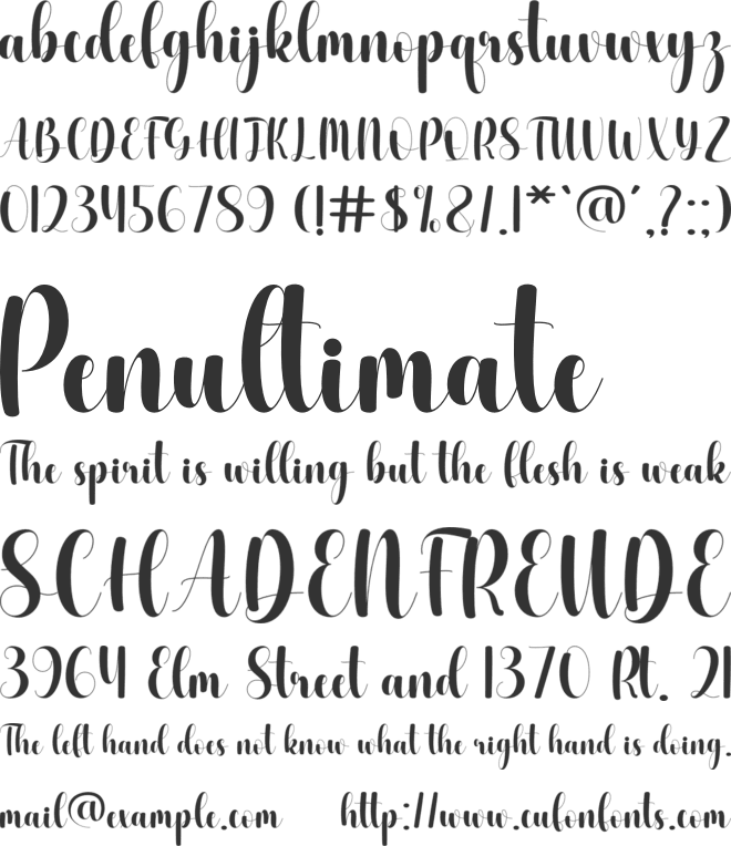 Creative Handmade font preview