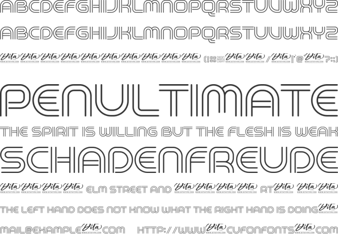 Neon Backlight font preview