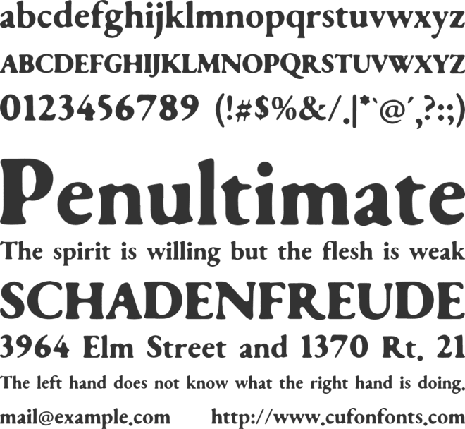 Fubbick font preview