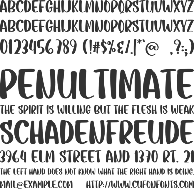 Candy Delight font preview