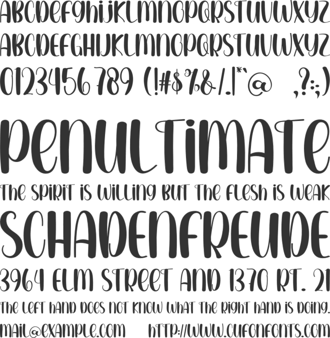 Better More font preview