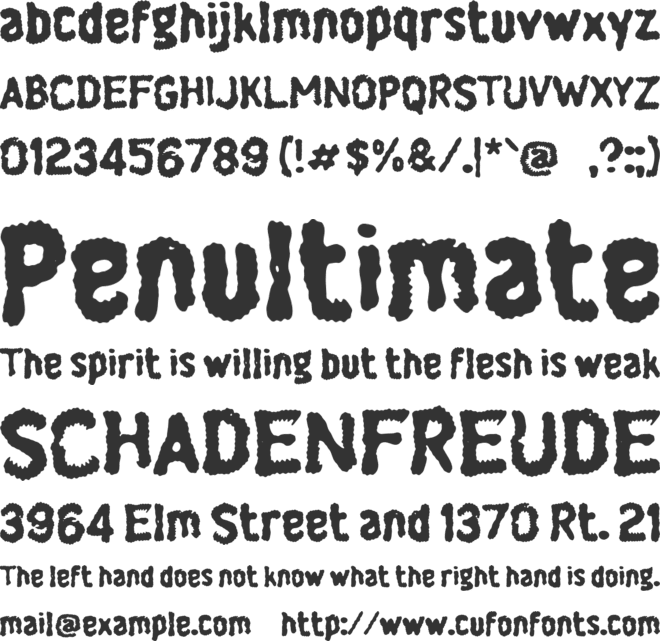 M Maem font preview