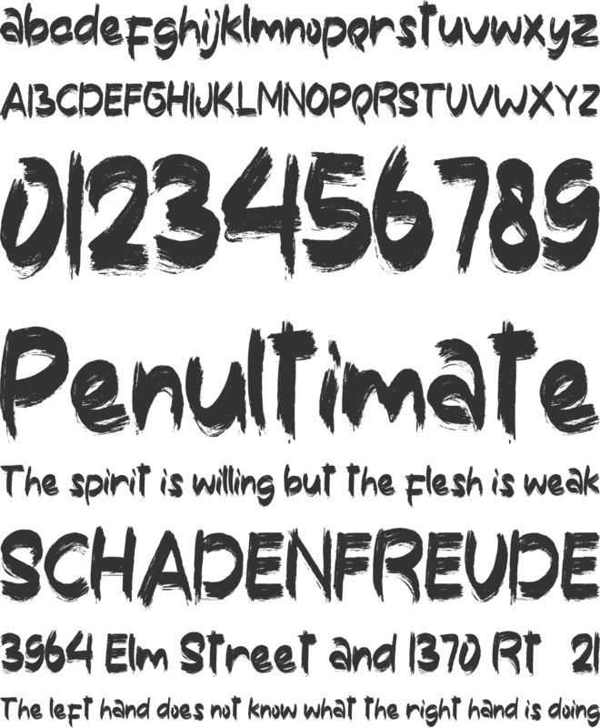 Ghost Smoke font preview