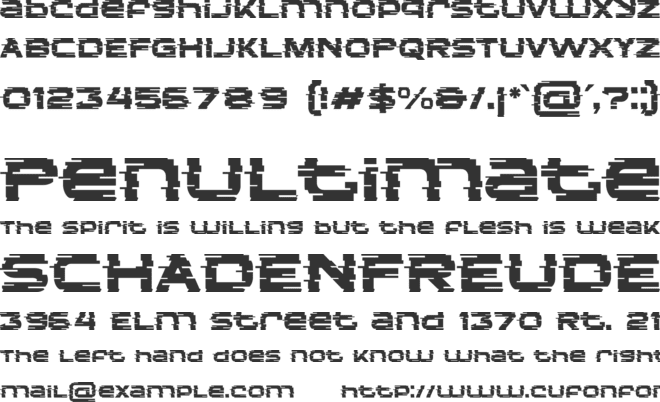 Vorcas font preview