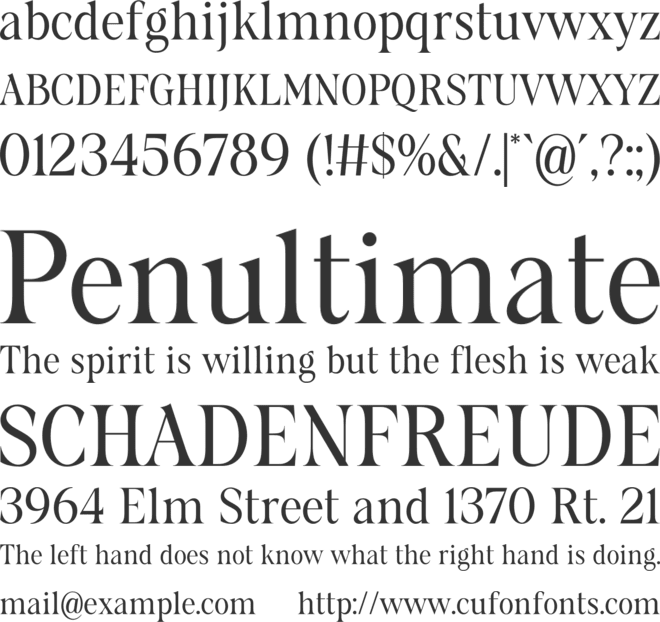 Fliren font preview