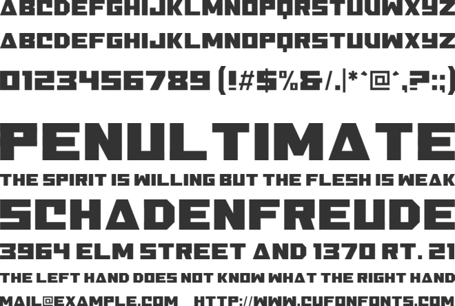 Glint Race Free font preview