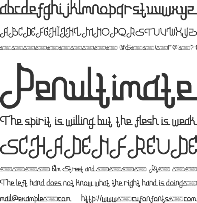 Ramadhan Kareem font preview