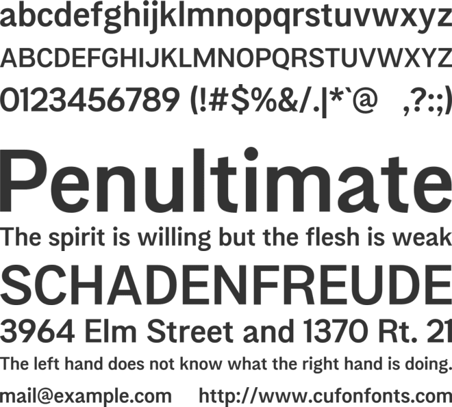 Migle Display font preview