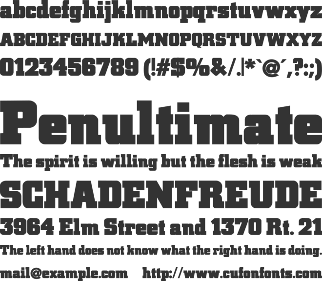 Molder font preview