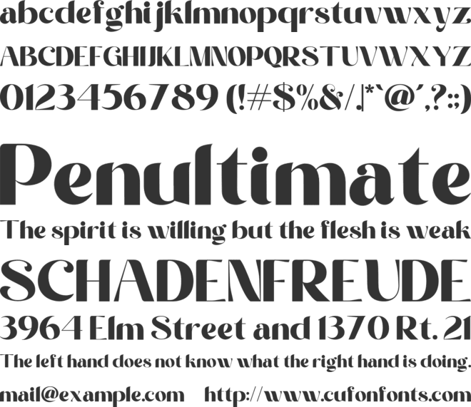 Malky Vanilla font preview