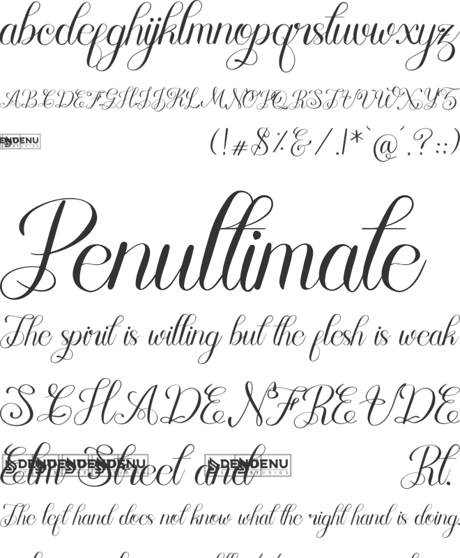 Mewskia font preview