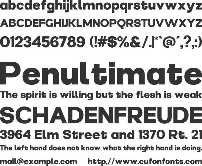 Martix font preview