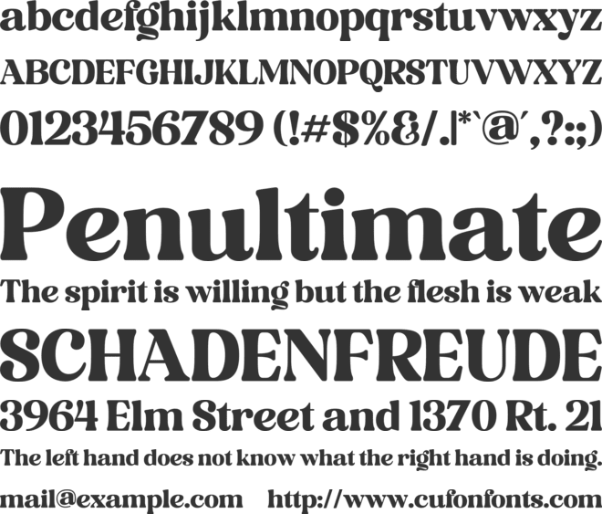 Folker font preview