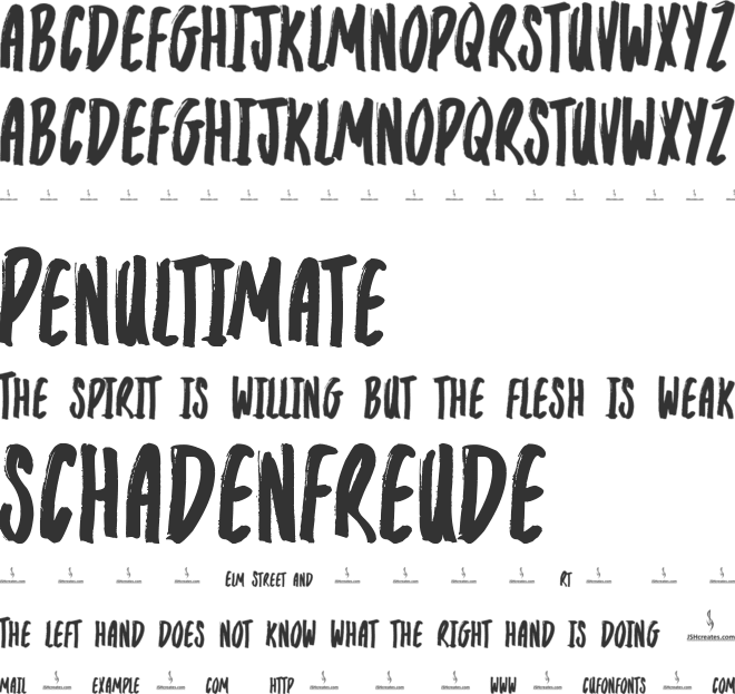 Marker Pens font preview