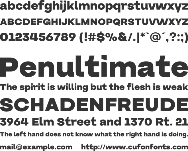 Guton font preview