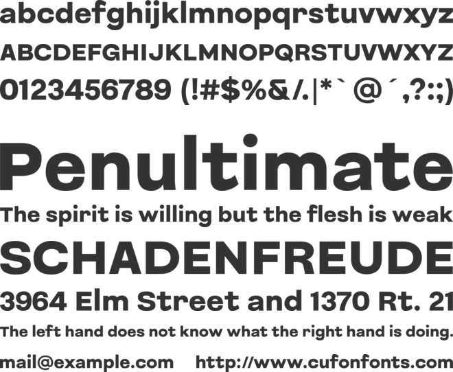 Sunsive font preview