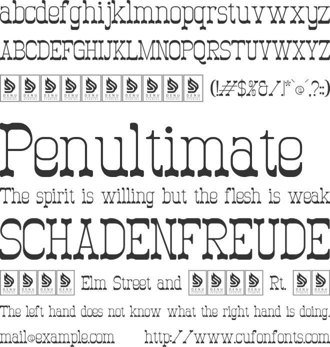 Nuvoboy font preview