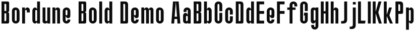 Bordune Bold Demo font