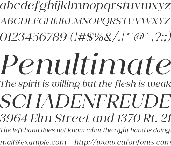 Shavina font preview