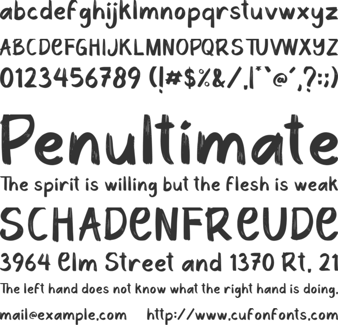 Cheerful Summer font preview