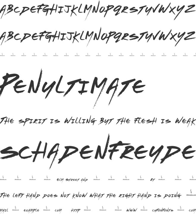 Refuge font preview