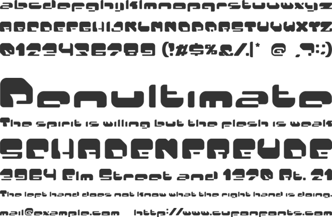 Start Dash font preview