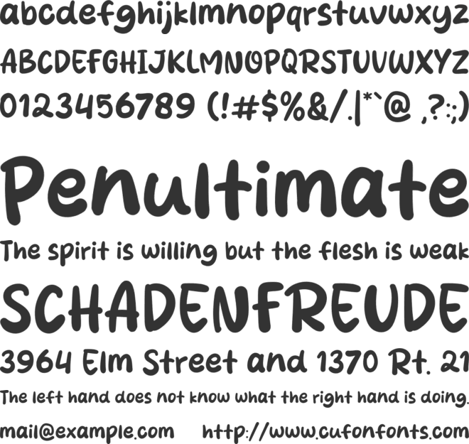 Mang Kenapa font preview