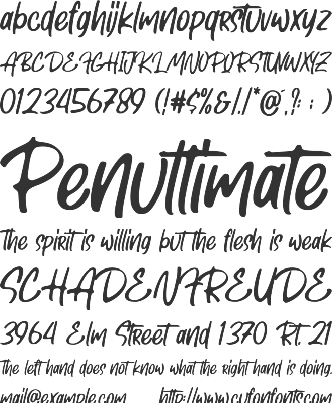 Jacklyn Blands font preview