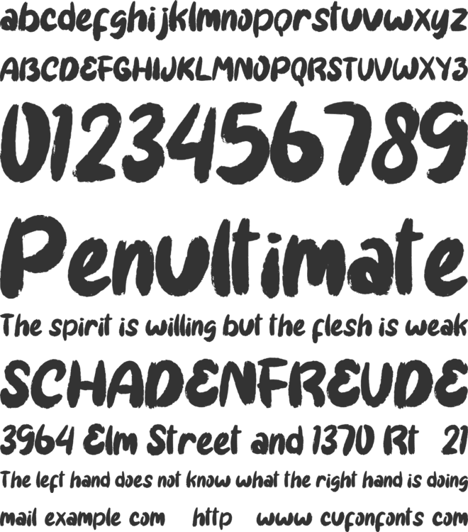 Ghost Bomber font preview