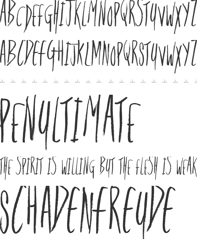 The Awokening font preview