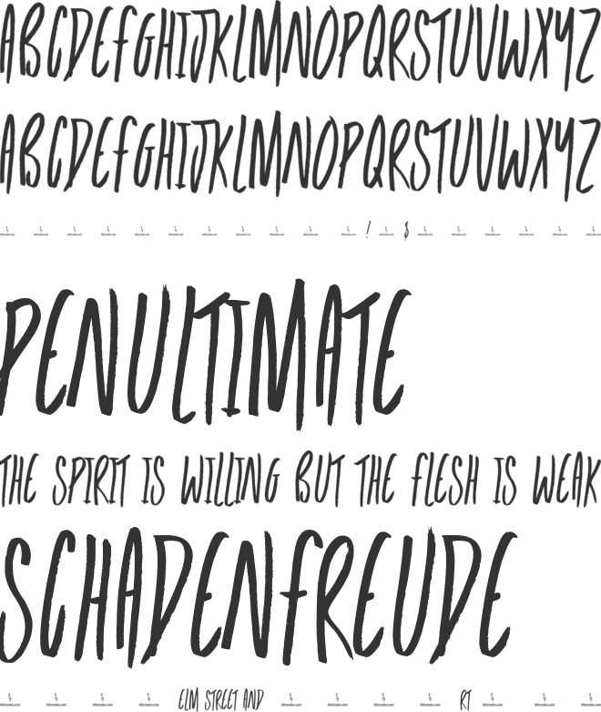 Tank Top font preview