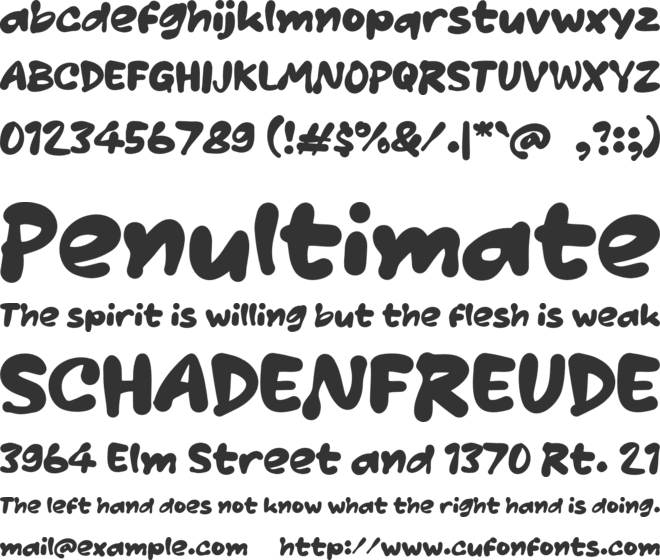 n Neckas font preview