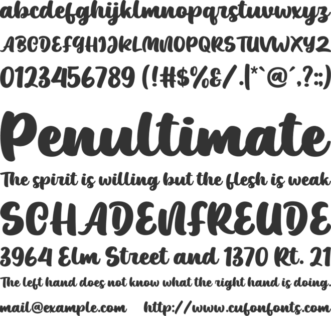 Mandalica font preview